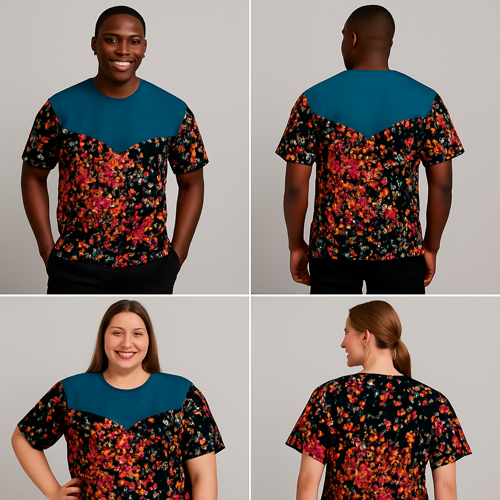 Tropical Canvas Ankara Shirt